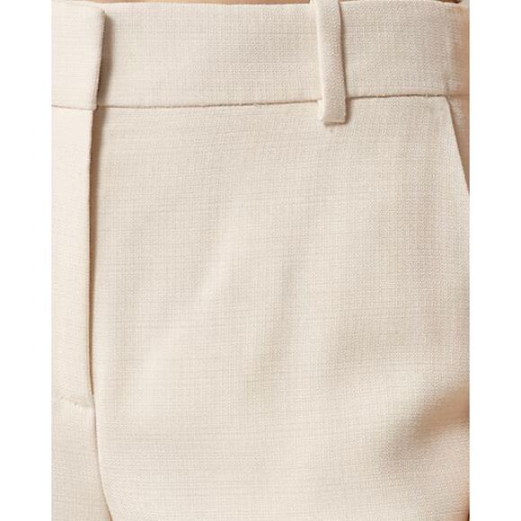 J Crew Cuff Wide Leg Trousers 8 8T T8 Tall Cream White NWT Pants CK875 J.Crew - Picture 3 of 5